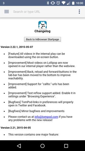 Додаток InBrowser - Incognito browsing для Андроїд, скачати безкоштовно програми для планшетів і телефонів.