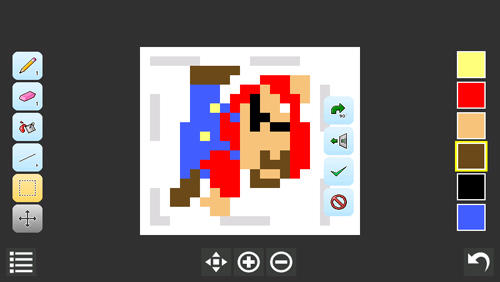 Capturas de tela do programa IsoPix: Pixel Art Editor em celular ou tablete Android.