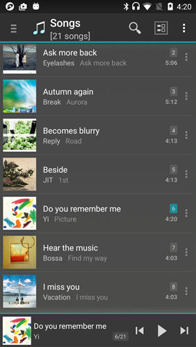 Application Jet Audio: Music Player pour Android, télécharger gratuitement des programmes pour les tablettes et les portables.