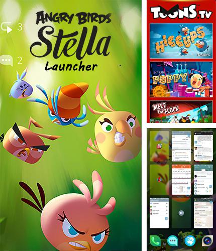 Бесплатно скачать программу Angry birds Stella: Launcher на Андроид телефоны и планшеты.