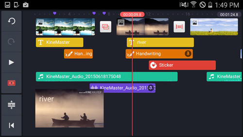 Die App KineMaster: Video Editor für Android, Laden Sie kostenlos Programme für Smartphones und Tablets herunter.