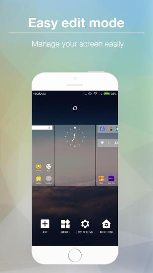 Télécharger gratuitement KK Launcher pour Android. Programmes sur les portables et les tablettes.