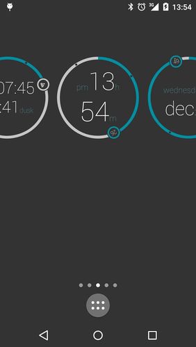 Screenshots of Seven time - Resizable clock program for Android phone or tablet.