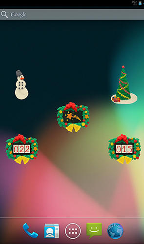 Aplicación KM Christmas countdown widgets para Android, descargar gratis programas para tabletas y teléfonos.