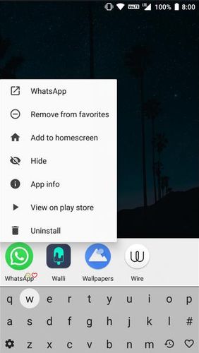 Capturas de pantalla del programa LaunchBoard: Modern app drawer para teléfono o tableta Android.