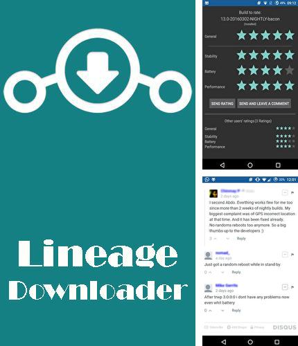 Laden Sie kostenlos Lineage Downloader für Android Herunter. App für Smartphones und Tablets.