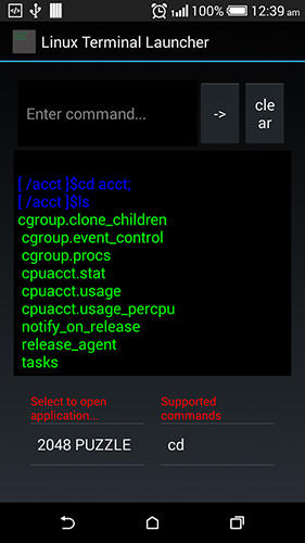 Додаток Linux terminal launcher для Андроїд, скачати безкоштовно програми для планшетів і телефонів.
