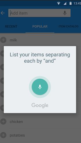 Aplicativo Listonic: Grocery shopping list para Android, baixar grátis programas para celulares e tablets.