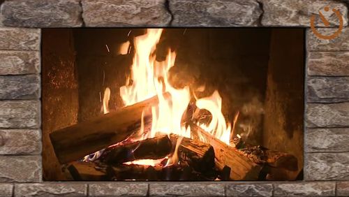 Screenshots of Live fireplace program for Android phone or tablet.