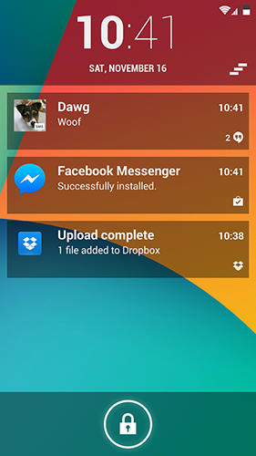 Screenshots of Locker pro lockscreen 2 program for Android phone or tablet.