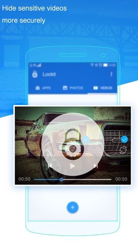 Les captures d'écran du programme LOCKit - App lock, photos vault, fingerprint lock pour le portable ou la tablette Android.