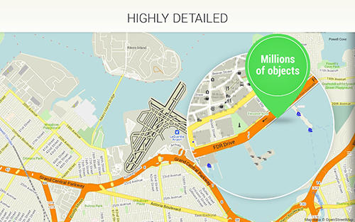 Screenshots of Maps.Me: Offline mobile maps program for Android phone or tablet.