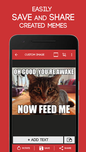 Application Meme Generator pour Android, télécharger gratuitement des programmes pour les tablettes et les portables.