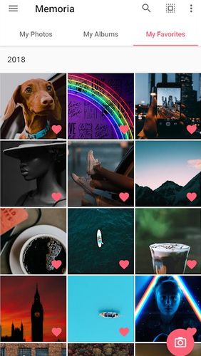 Memoria photo gallery app for Android, download programs for phones and tablets for free.