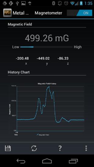 Aplicación Metal Sniffer para Android, descargar gratis programas para tabletas y teléfonos.