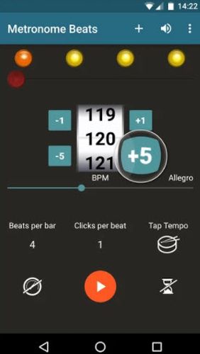 Безкоштовно скачати Metronome Beats на Андроїд. Програми на телефони та планшети.