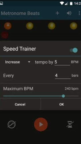 Aplicación Metronome Beats para Android, descargar gratis programas para tabletas y teléfonos.