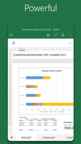 Descargar gratis Microsoft excel para Android. Programas para teléfonos y tabletas.