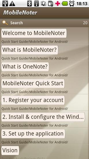 Mobile Noter app for Android, download programs for phones and tablets for free.