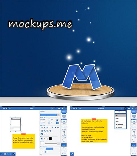 Бесплатно скачать программу Mockups me wireframes на Андроид телефоны и планшеты.