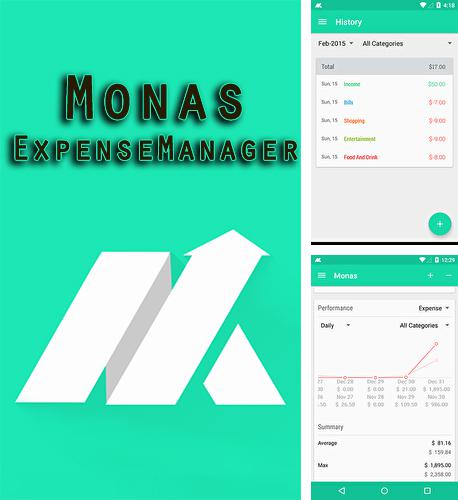 Бесплатно скачать программу Monas: Expense manager на Андроид телефоны и планшеты.
