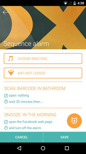 Screenshots of Morning routine: Alarm clock program for Android phone or tablet.