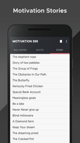 Die App Motivation 365 für Android, Laden Sie kostenlos Programme für Smartphones und Tablets herunter.