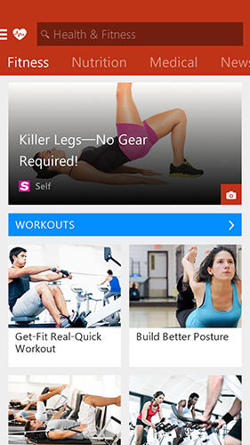 Laden Sie kostenlos Msn health and fitness für Android Herunter. Programme für Smartphones und Tablets.