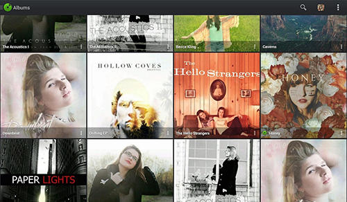 Capturas de pantalla del programa Music player pro para teléfono o tableta Android.