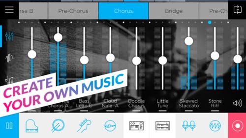 Baixar grátis Music maker JAM para Android. Programas para celulares e tablets.