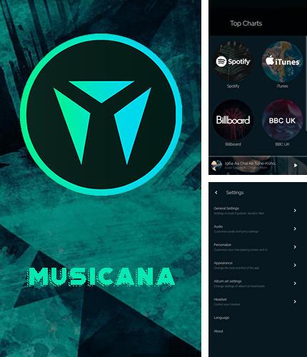 Laden Sie kostenlos Musicana Musikplayer für Android Herunter. App für Smartphones und Tablets.