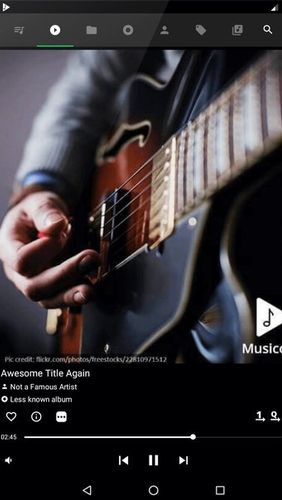 Capturas de pantalla del programa Musicolet: Music player para teléfono o tableta Android.