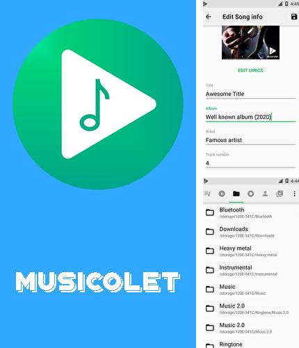 Бесплатно скачать программу Musicolet: Music player на Андроид телефоны и планшеты.