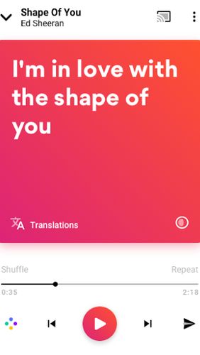 Download Musixmatch - Lyrics for your music for Android for free. Apps for phones and tablets.
