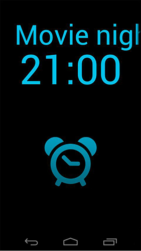 Les captures d'écran du programme My clock 2 pour le portable ou la tablette Android.