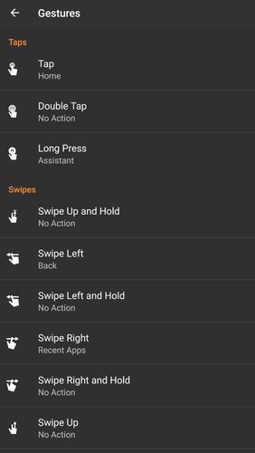 Navigation gestures