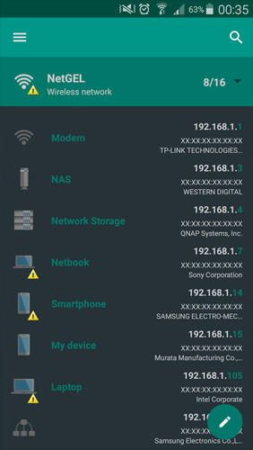 Безкоштовно скачати NetX: Network Scan на Андроїд. Програми на телефони та планшети.