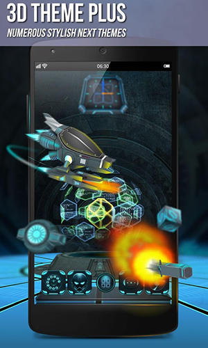 Screenshots of Next launcher 3D program for Android phone or tablet.