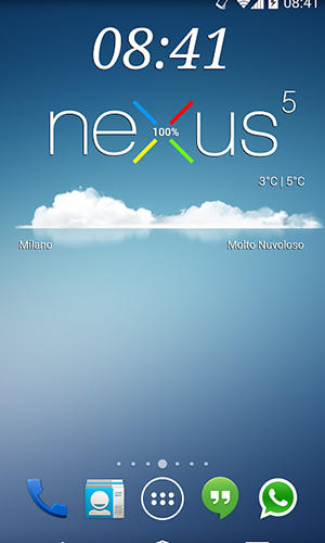 Télécharger gratuitement Nexus 5 zooper widget pour Android. Programmes sur les portables et les tablettes.