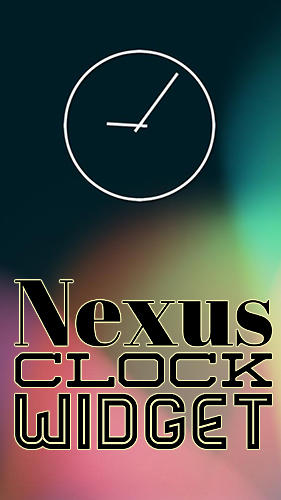 Бесплатно скачать программу Nexus clock widget на Андроид телефоны и планшеты.
