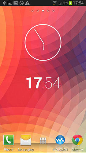 Aplicativo Nexus clock widget para Android, baixar grátis programas para celulares e tablets.