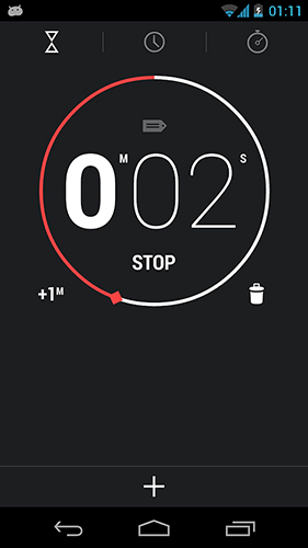 Les captures d'écran du programme Nexus clock widget pour le portable ou la tablette Android.