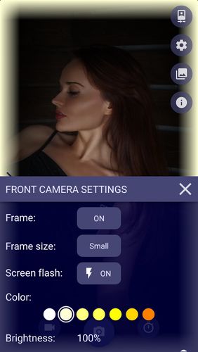 Night selfie camera app for Android, download programs for phones and tablets for free.