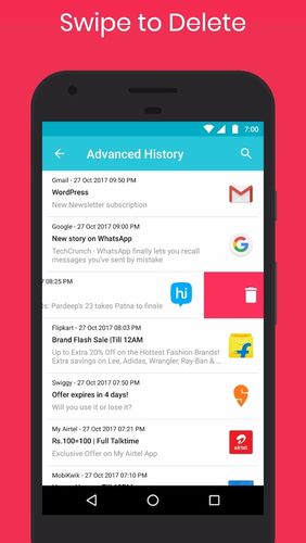 Laden Sie kostenlos Notification history log für Android Herunter. Programme für Smartphones und Tablets.