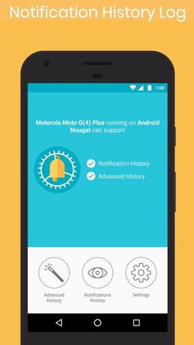 Aplicativo Notification history log para Android, baixar grátis programas para celulares e tablets.