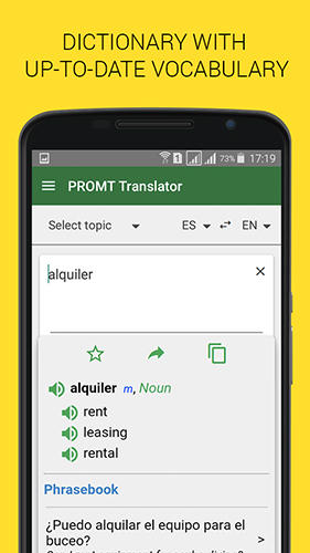 Télécharger gratuitement Offline translator pour Android. Programmes sur les portables et les tablettes.