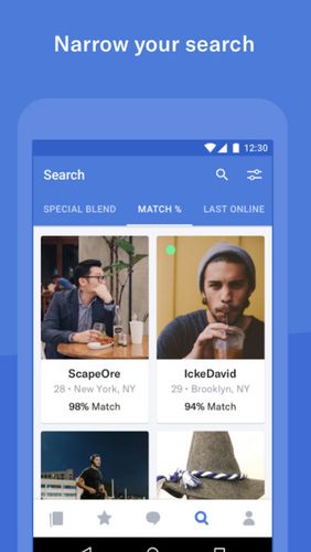 Додаток OkCupid dating для Андроїд, скачати безкоштовно програми для планшетів і телефонів.