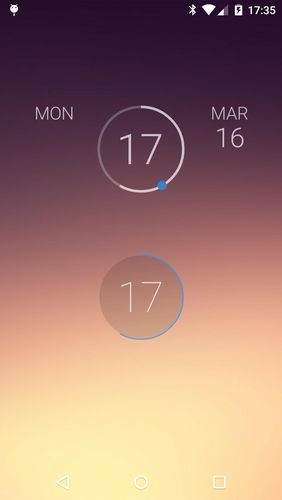 Descargar gratis Onca clock widget para Android. Programas para teléfonos y tabletas.