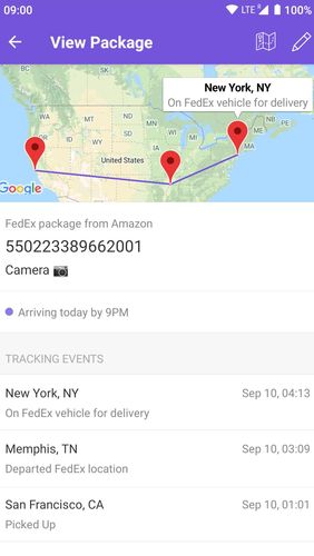 Додаток OneTracker - Package tracking для Андроїд, скачати безкоштовно програми для планшетів і телефонів.