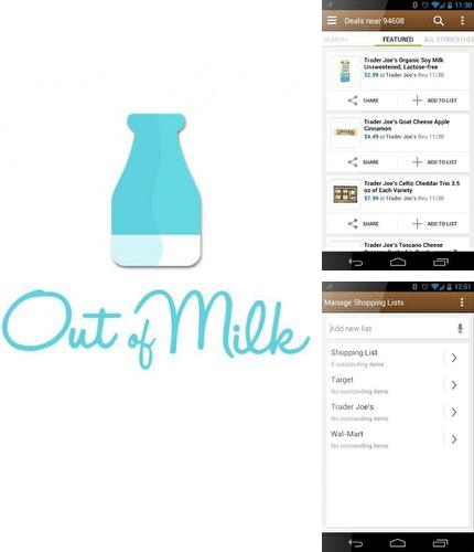 Descargar gratis Out of milk - Grocery shopping list para Android. Apps para teléfonos y tabletas.